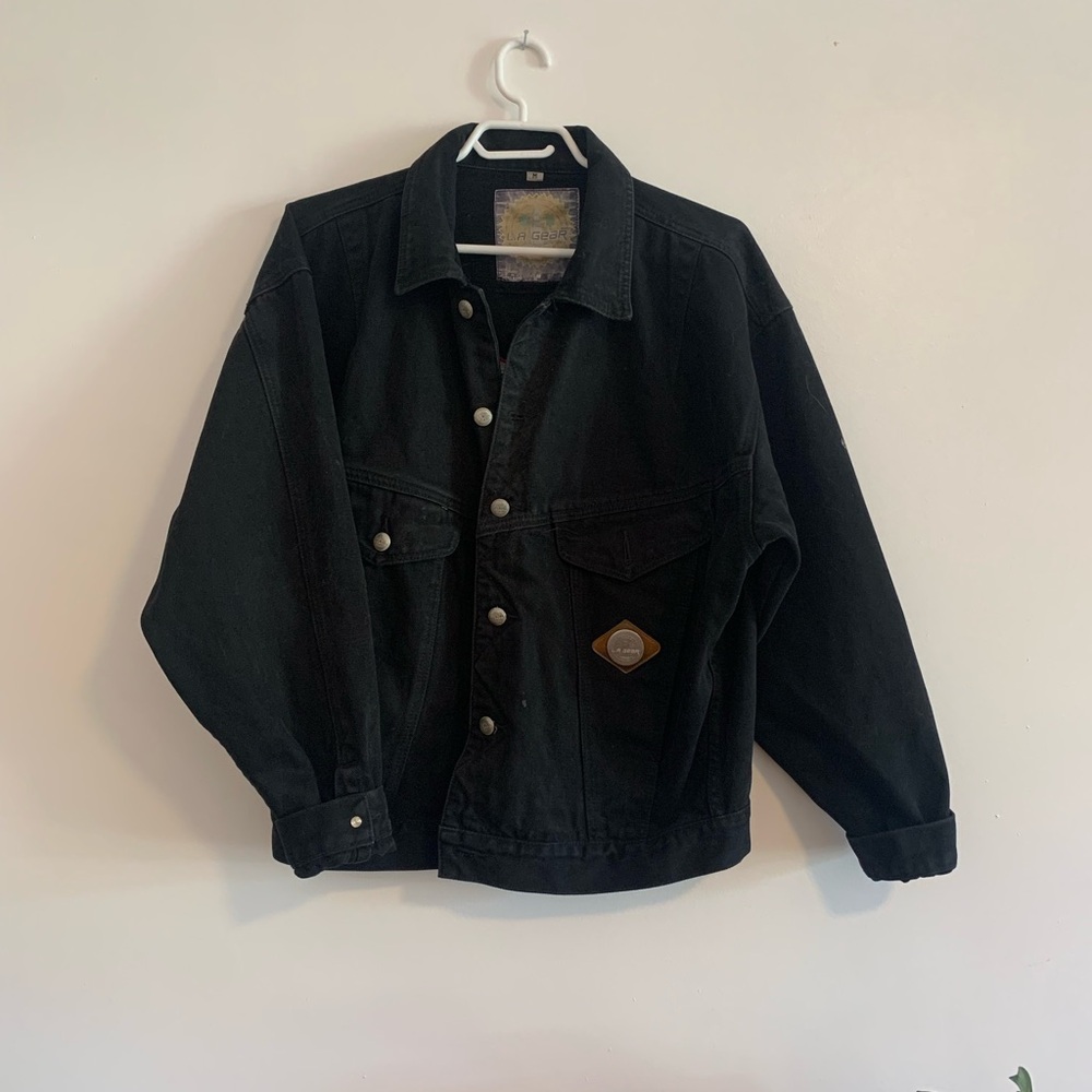 Vintage L.A. Gear Charcoal Jean Jacket